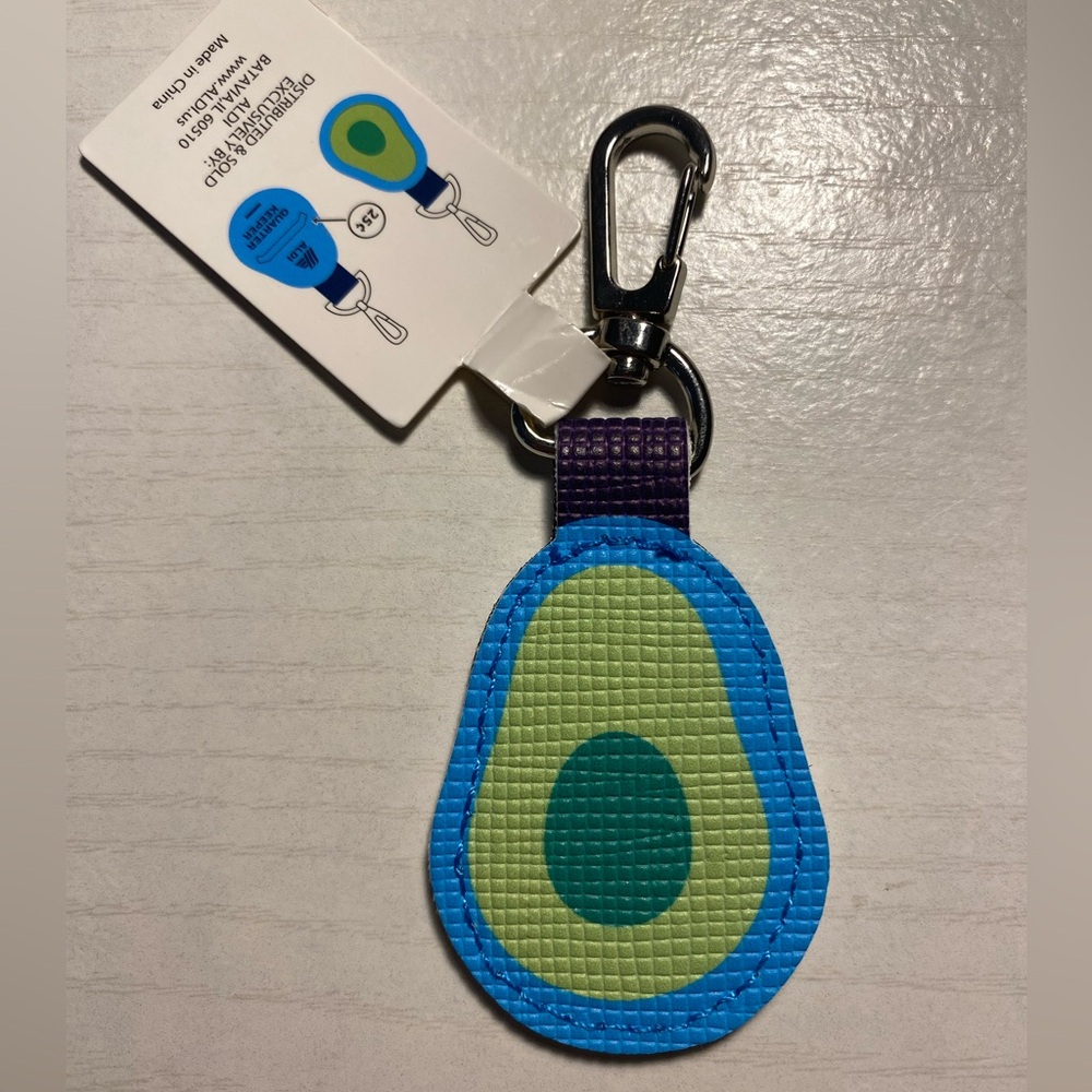 Aldi Avocado Keychain Quarter Keeper